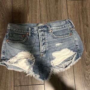 Free People Jean Shorts